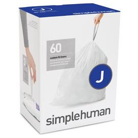 simplehuman Code J Bin Liners - Pack 60