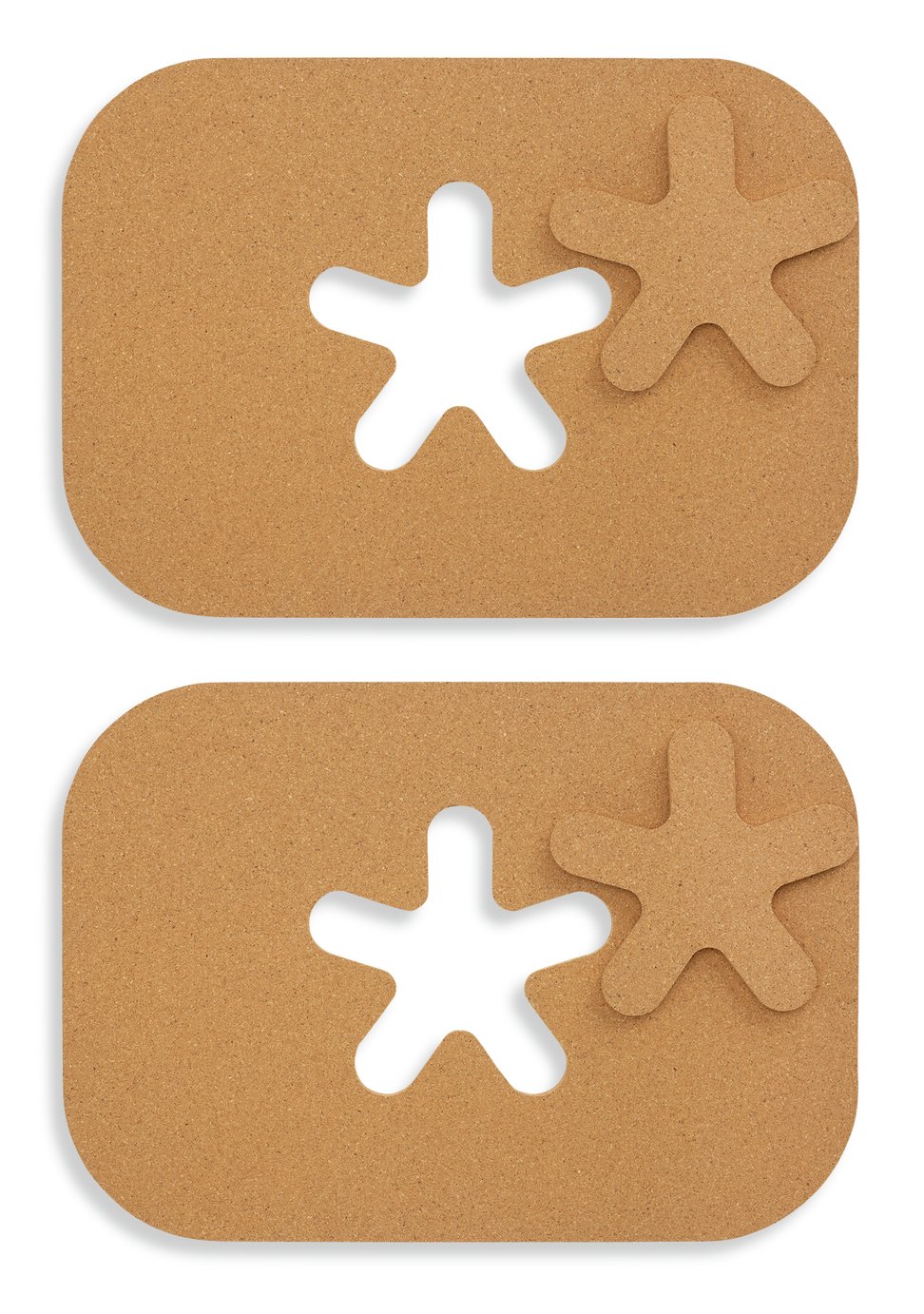 Designed by Sebastian Conran 2pc Cork Placemat & Coaster Set