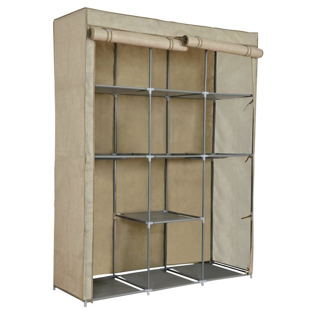 Wooden frame on sale canvas wardrobe