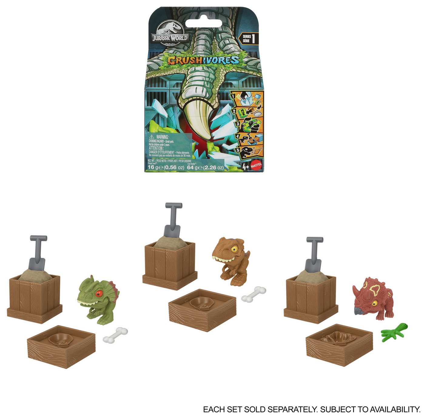 Jurassic World Crushivores Surprise Unboxing Dinosaur Asst