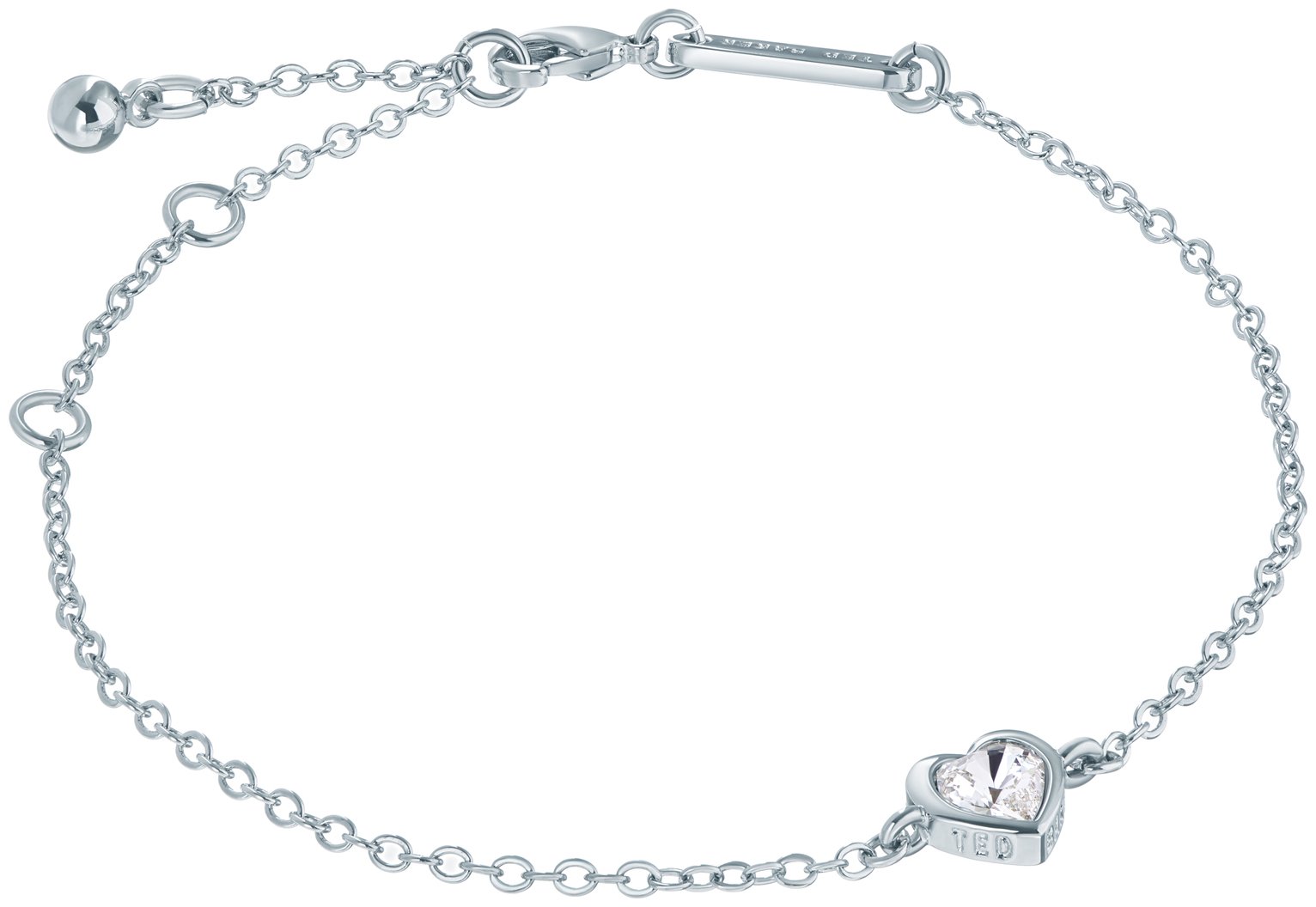 Ted Baker Hansaa Crystal Heart Adjustable Bracelet