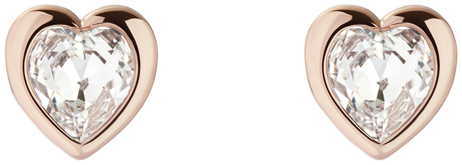 Ted Baker Han Crystal Heart Stud Earrings