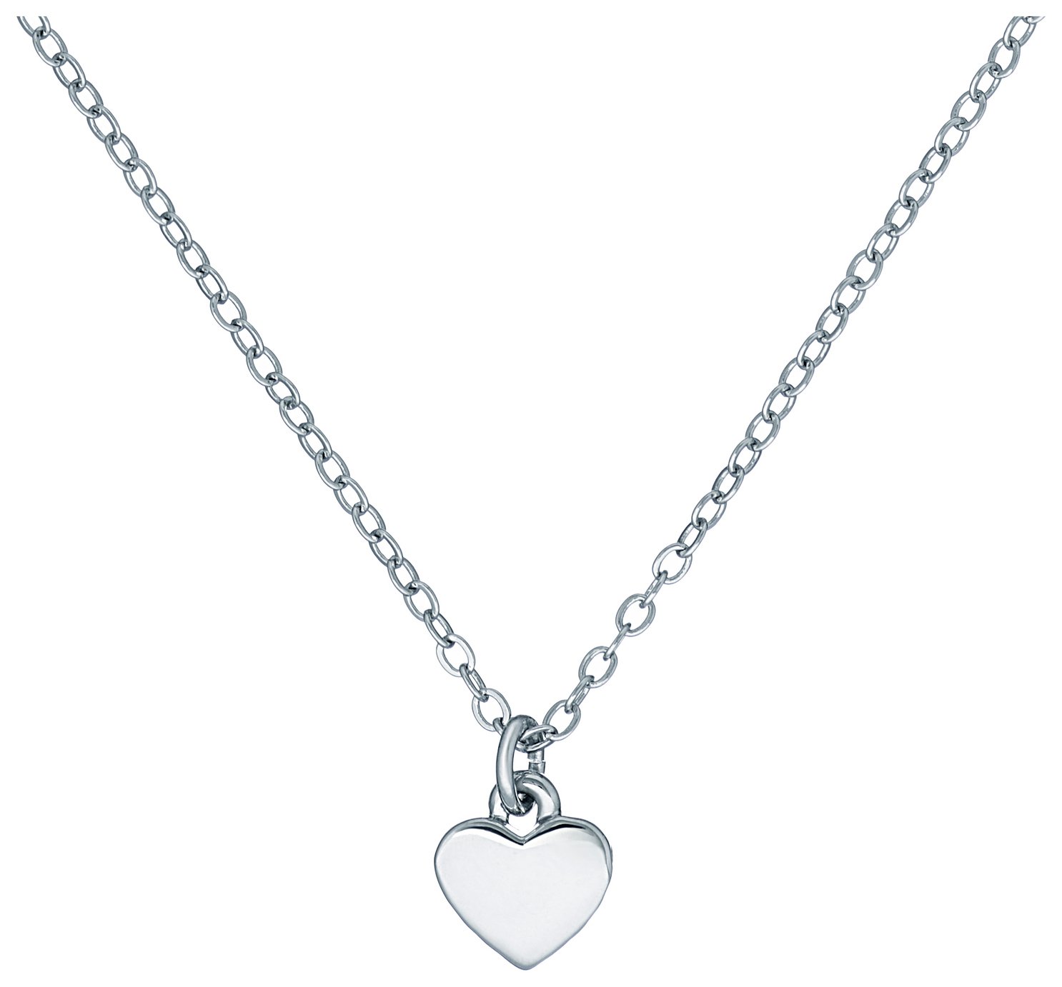 Ted Baker Silver Colour Tiny Heart Pendant Necklace