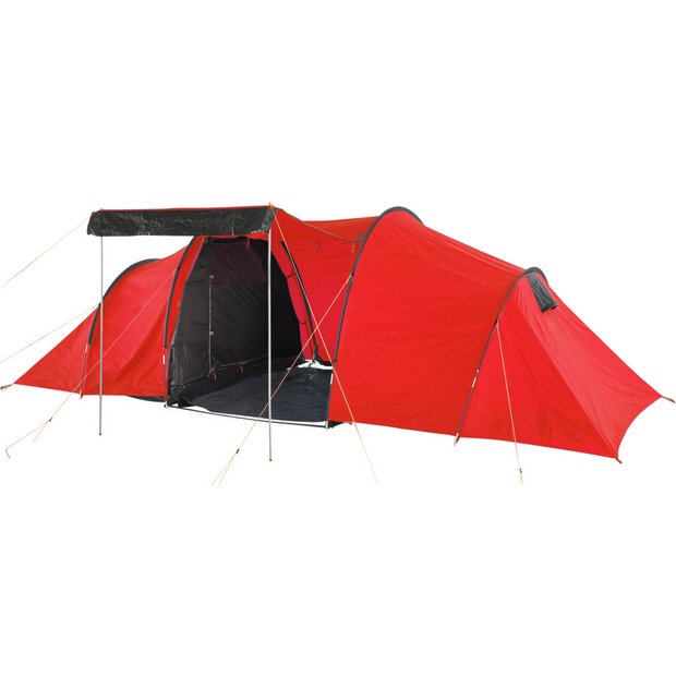 Buy Pro Action 6 Person 3 Room Tunnel Camping Tent Tents Argos