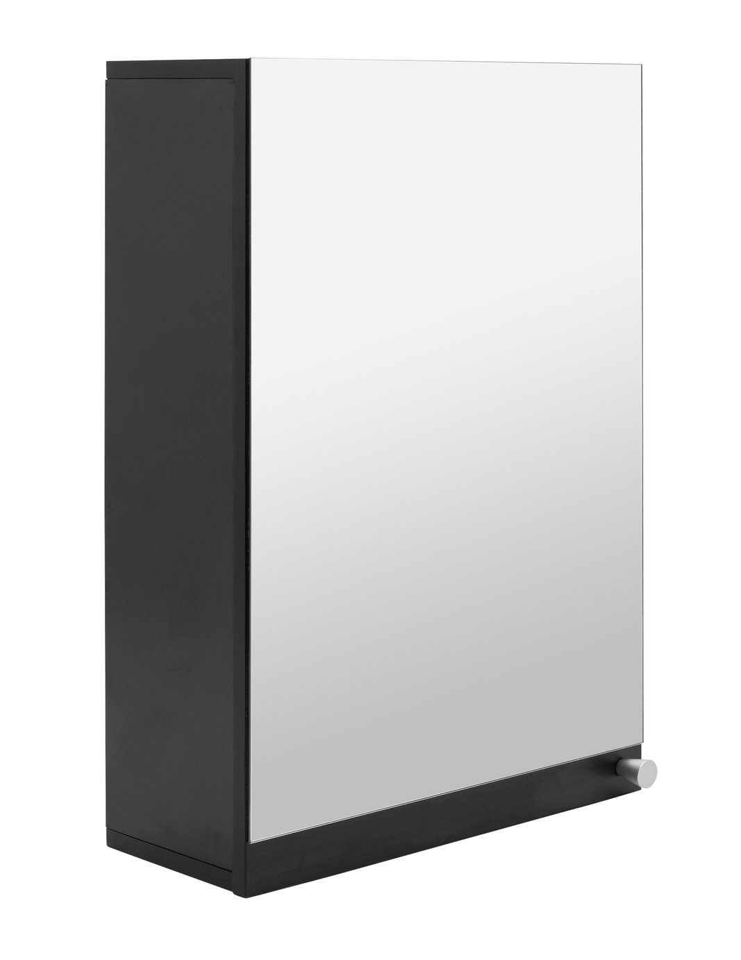 Argos Home Prime Single Mirrored Wall Cabinet - Black