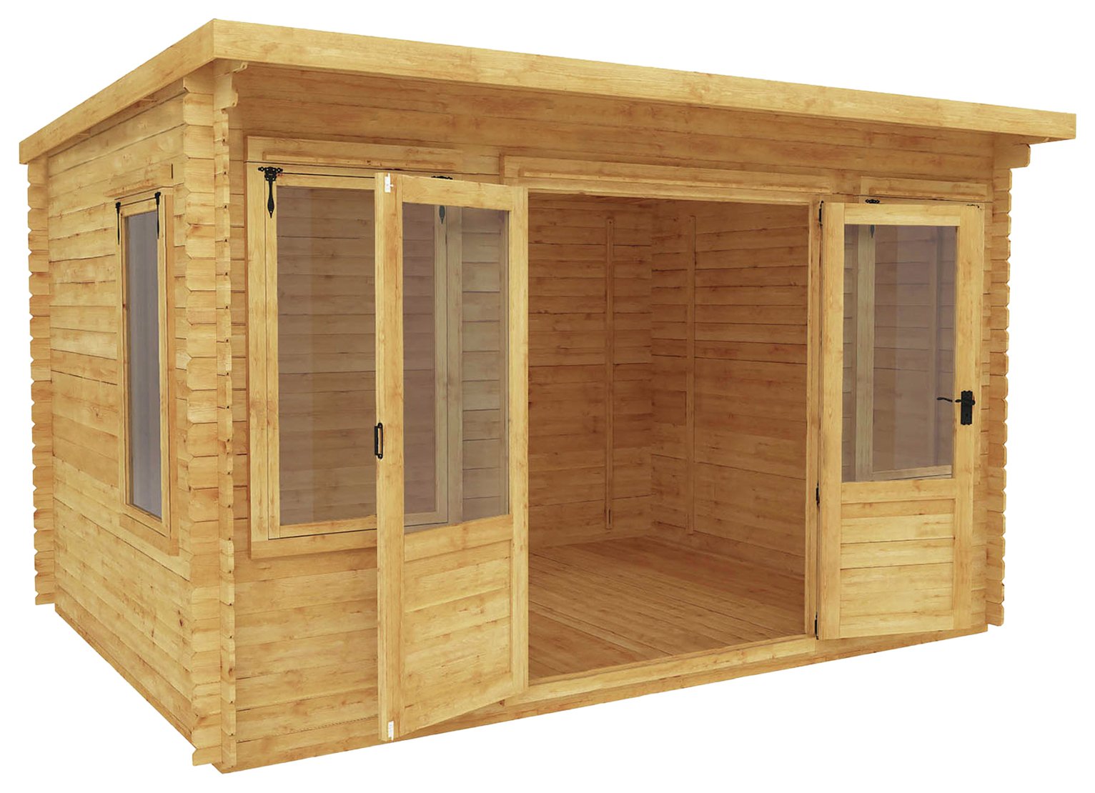 Mercia 4m x 3m Pent Log Cabin