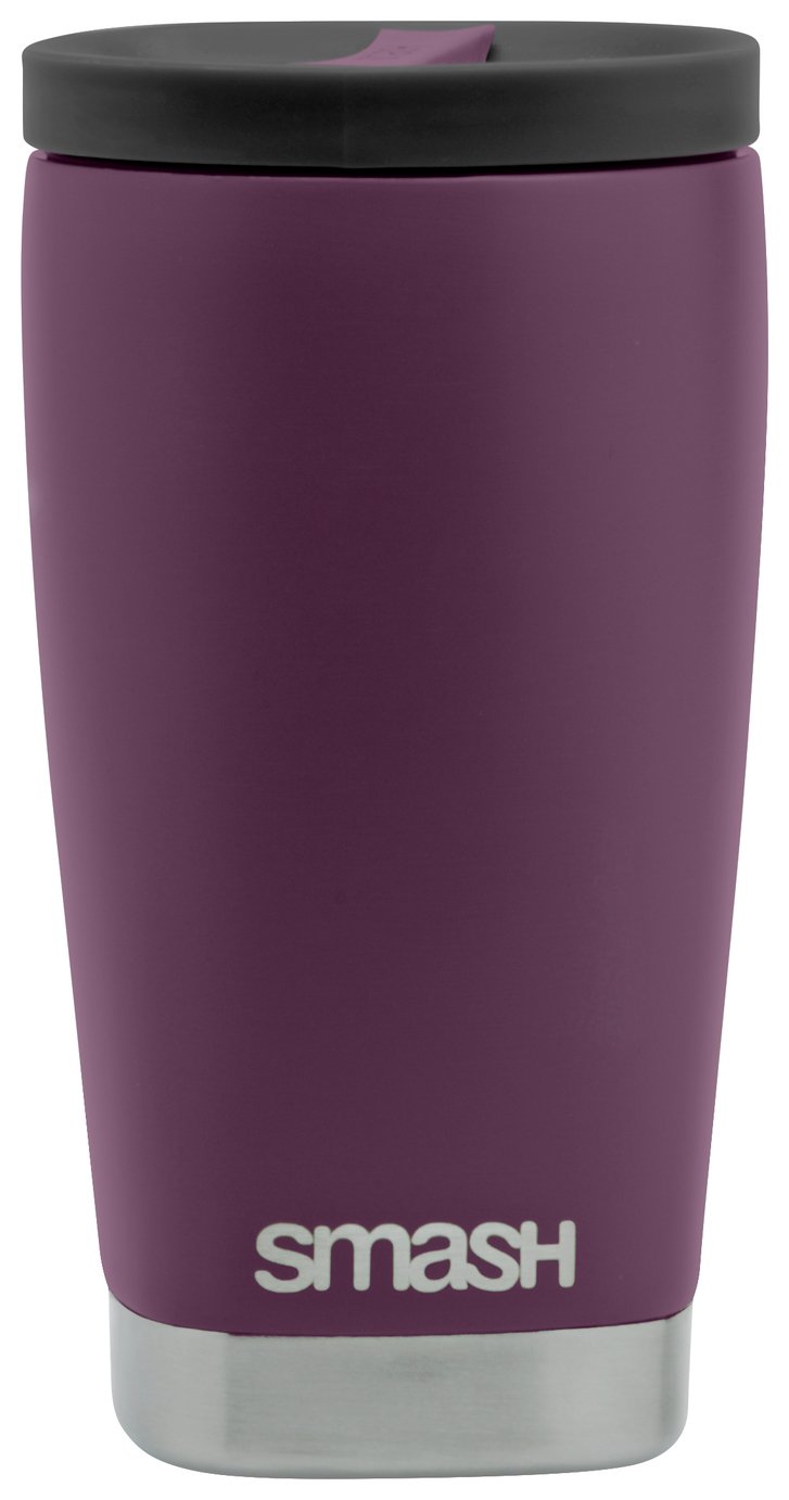 Smash Burgundy Travel Coffee Mug - 350ml