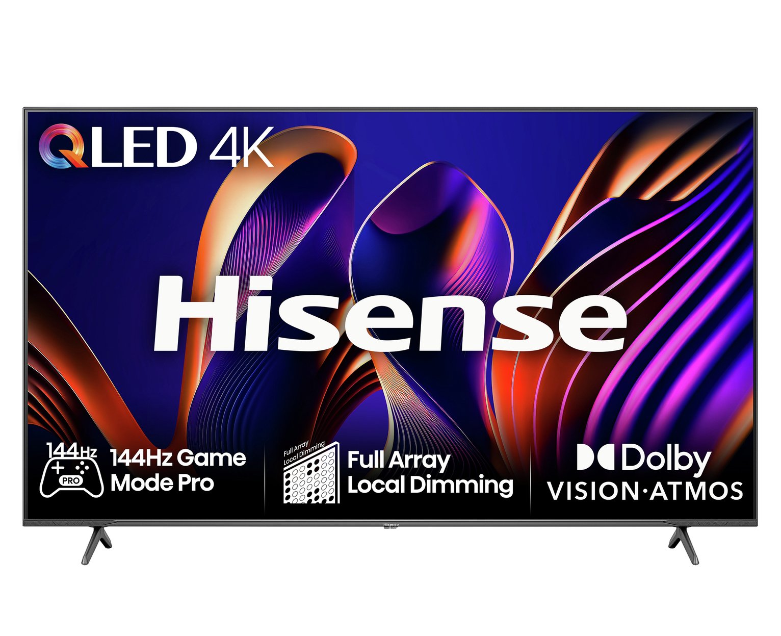 Hisense 65 In 65E7NQTUK Pro Smart 4K UHD HDR QLED Freely TV