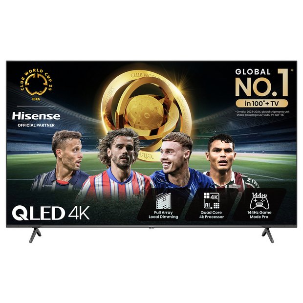 Buy Hisense 75 Inch 75E7NQTUK PRO Smart 4K UHD QLED Freely TV | Televisions | Argos