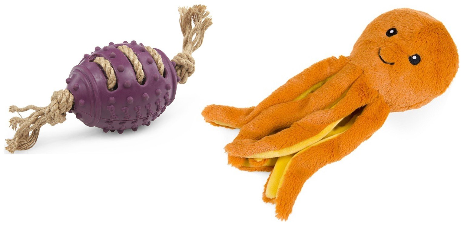 Petface Planet Eco Ball And Dog Toy Bundle