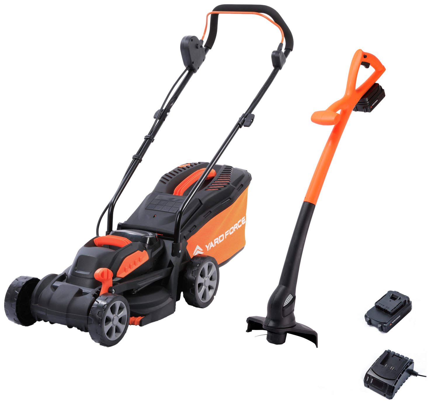 Yard Force Cordless LawnMower & Trimmer Set - 20V
