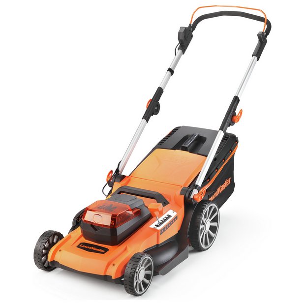 Buy LawnMaster 46cm Cordless Rotary Lawnmower 48V Lawnmowers Argos