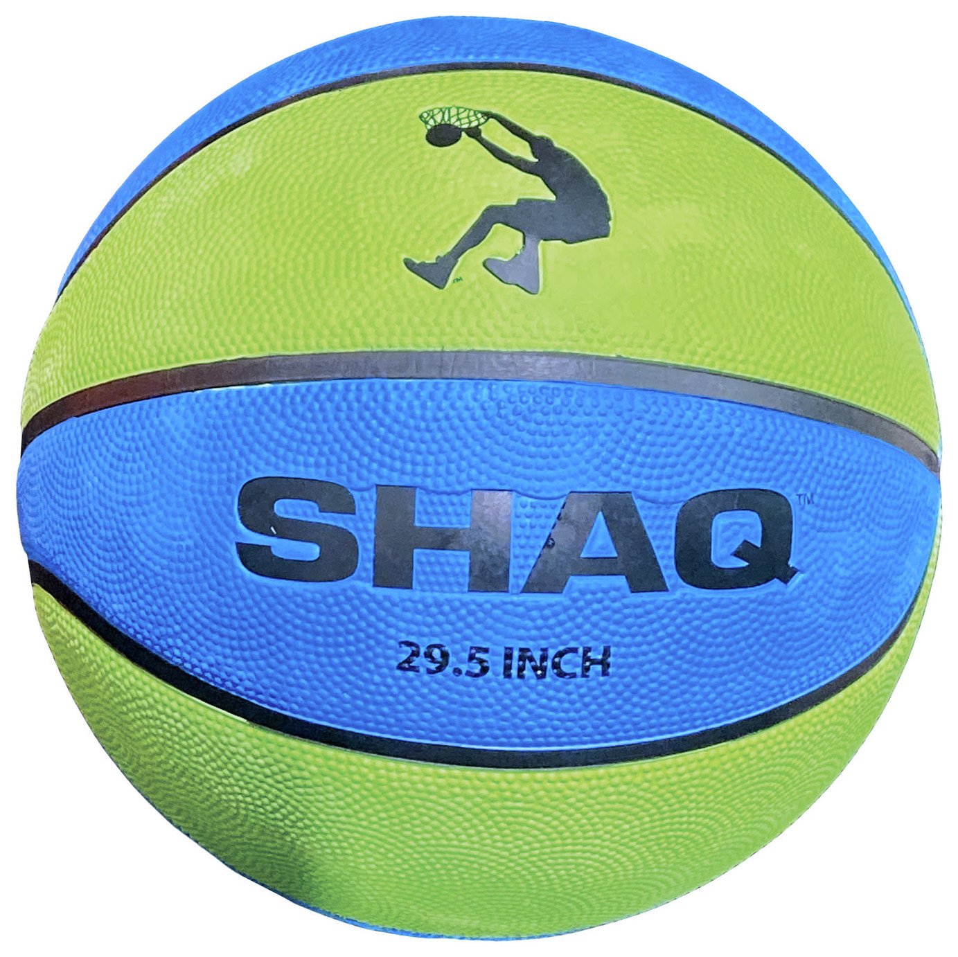 Shaq Performance Rubber Size 7 Basketball - Blue/ Yellow