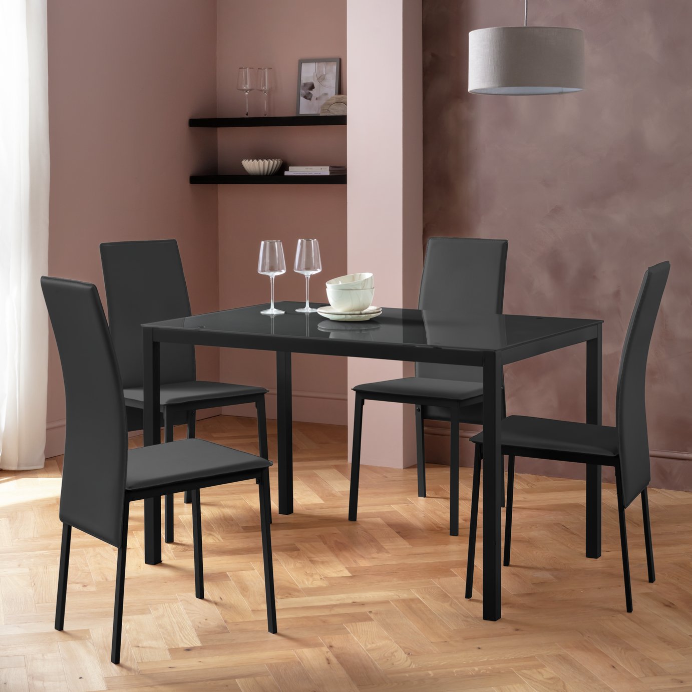 Argos Home Lido Dining Table & 4 Chairs