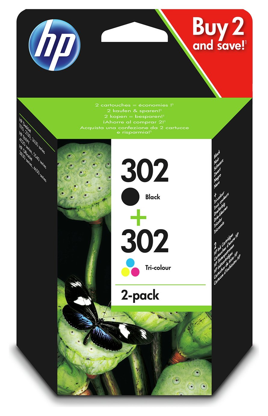 HP 302 Original Ink Cartridges - Black & Colour