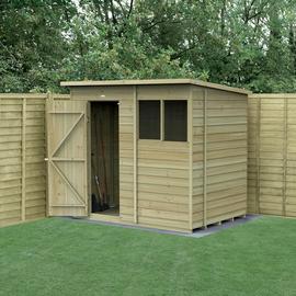 Forest Wooden 7 x 5ft Overlap Pent Shed