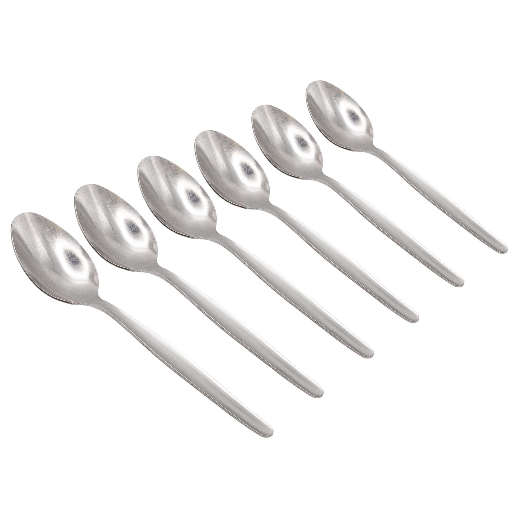 Argon Tableware Economy Stainless Steel Teaspoons - Pack of 6