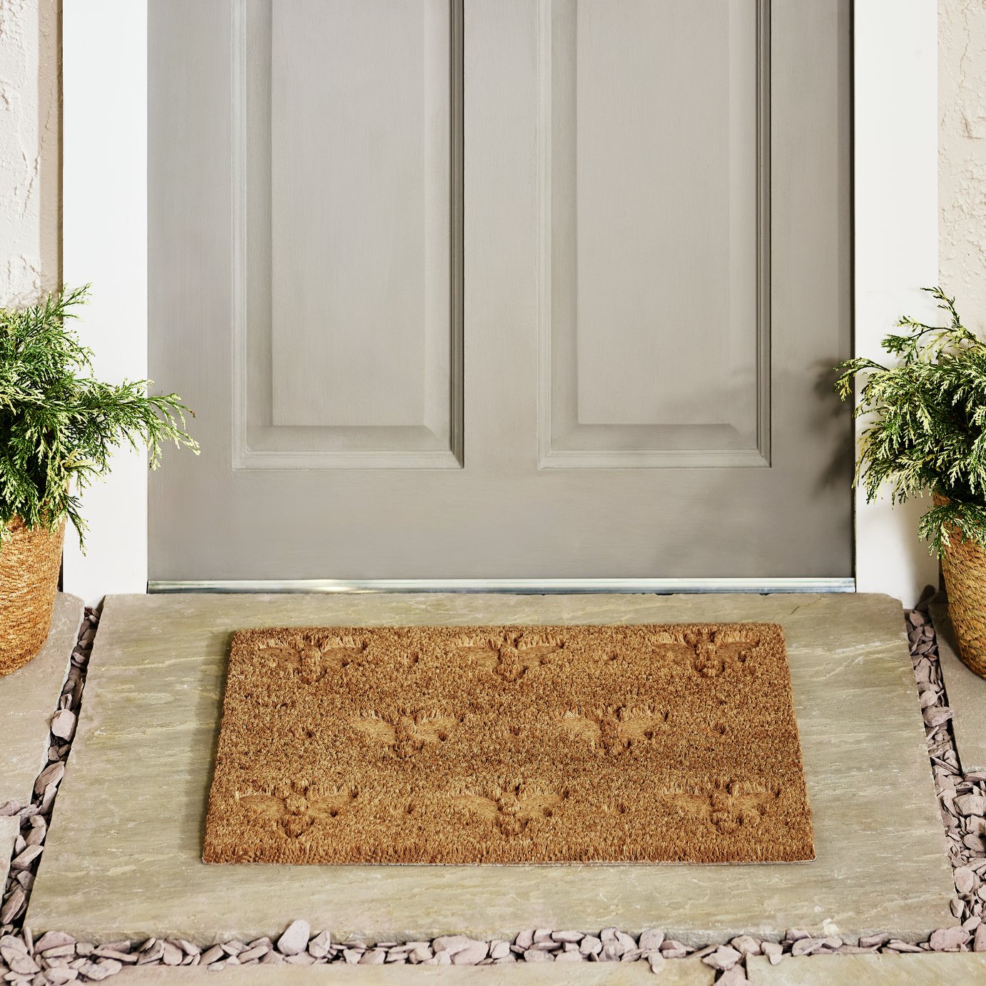 Argos Home Bee Debossed Coir Mat 40x60cm