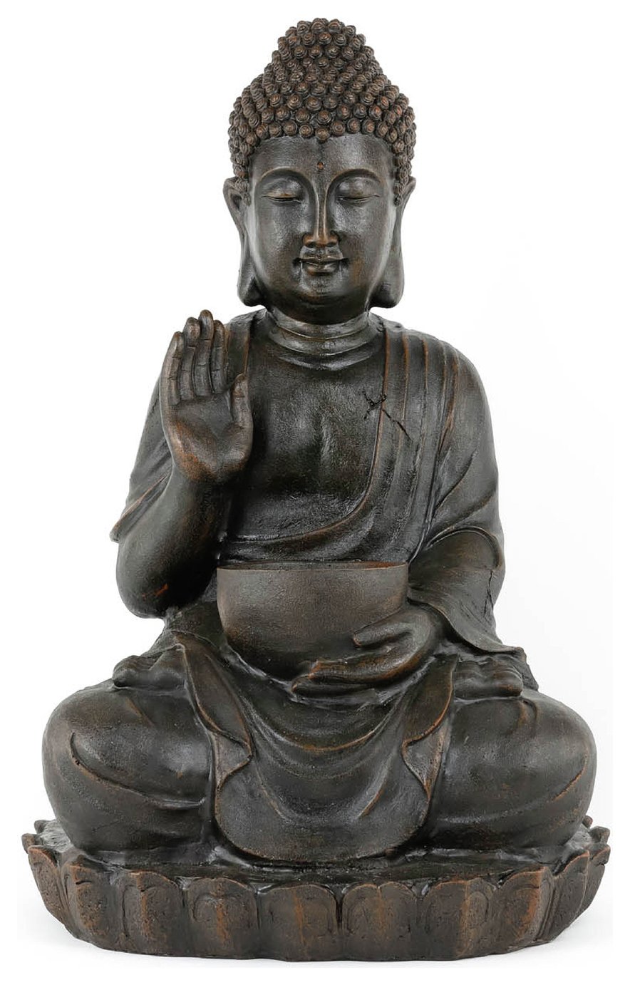 Streetwize Garden Meditating Buddha Solar Water Feature