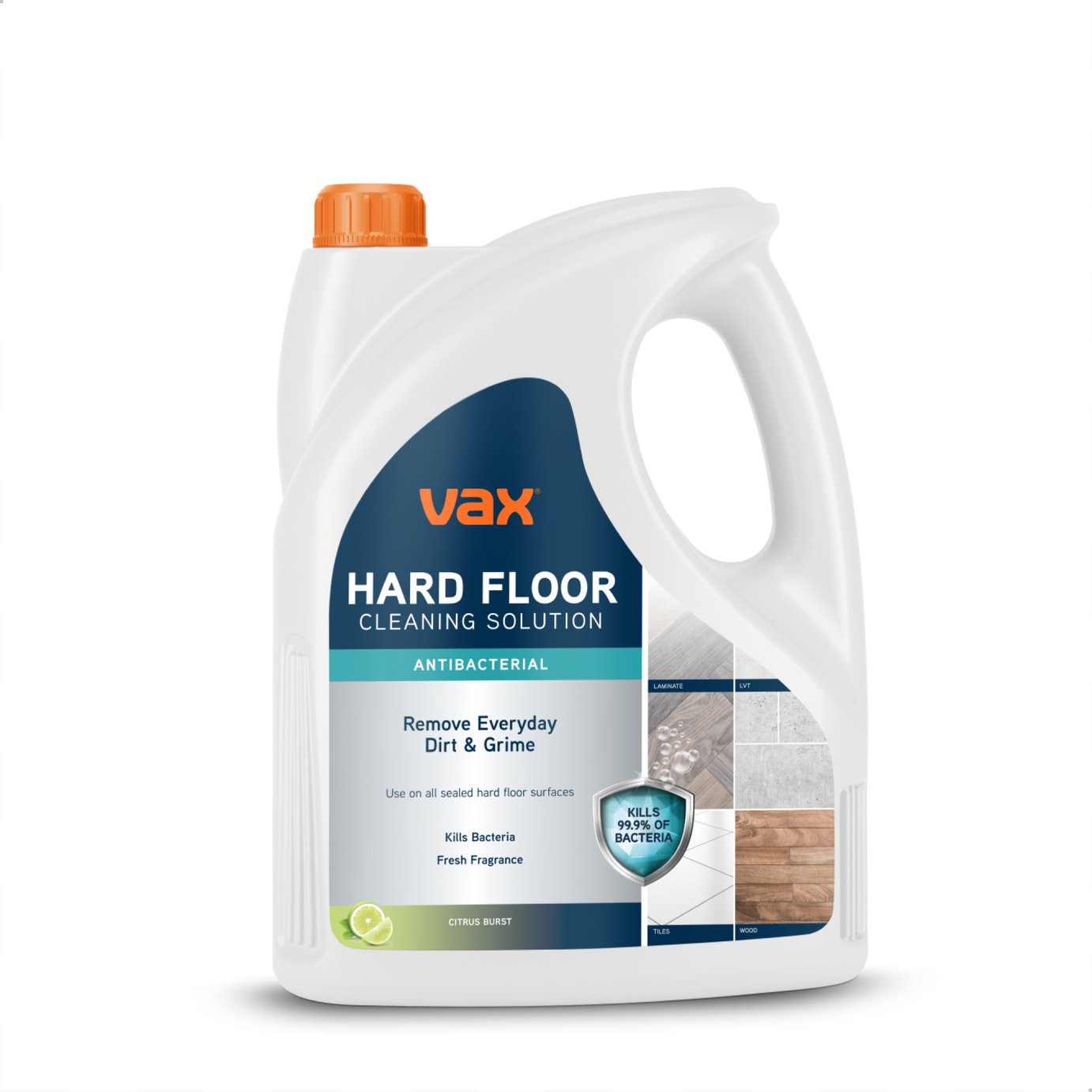Vax Hard Floor Antibacterial 4L Cleaning Solution