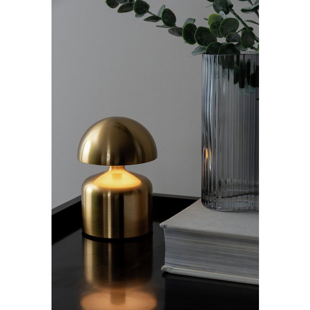 Buy Present Time Impetu Portable Touch Table Lamp Brushed Gold