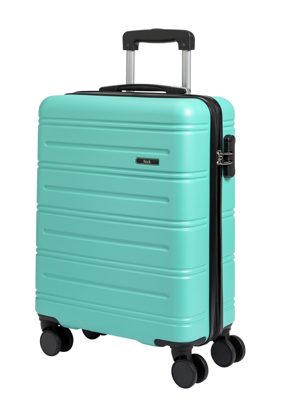 Rock Lisbon 8 Wheel Hard Turquoise Cabin Case - Small