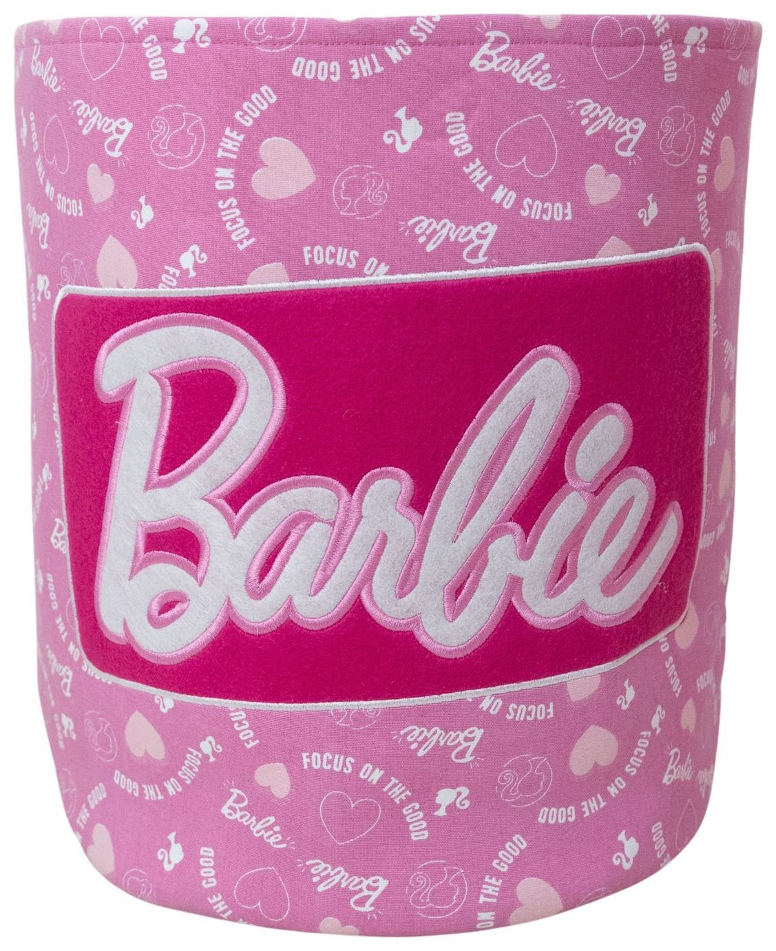 Barbie Badge Polyester Storage Tub - Pink