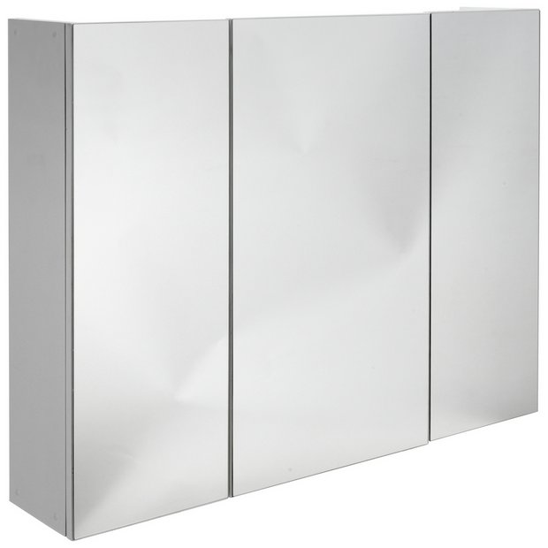 Buy Argos Home 3 Door Mirrored Cabinet White Bathroom