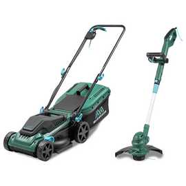 McGregor 34cm 1400W Mower & 25cm 350W Grass Trimmer