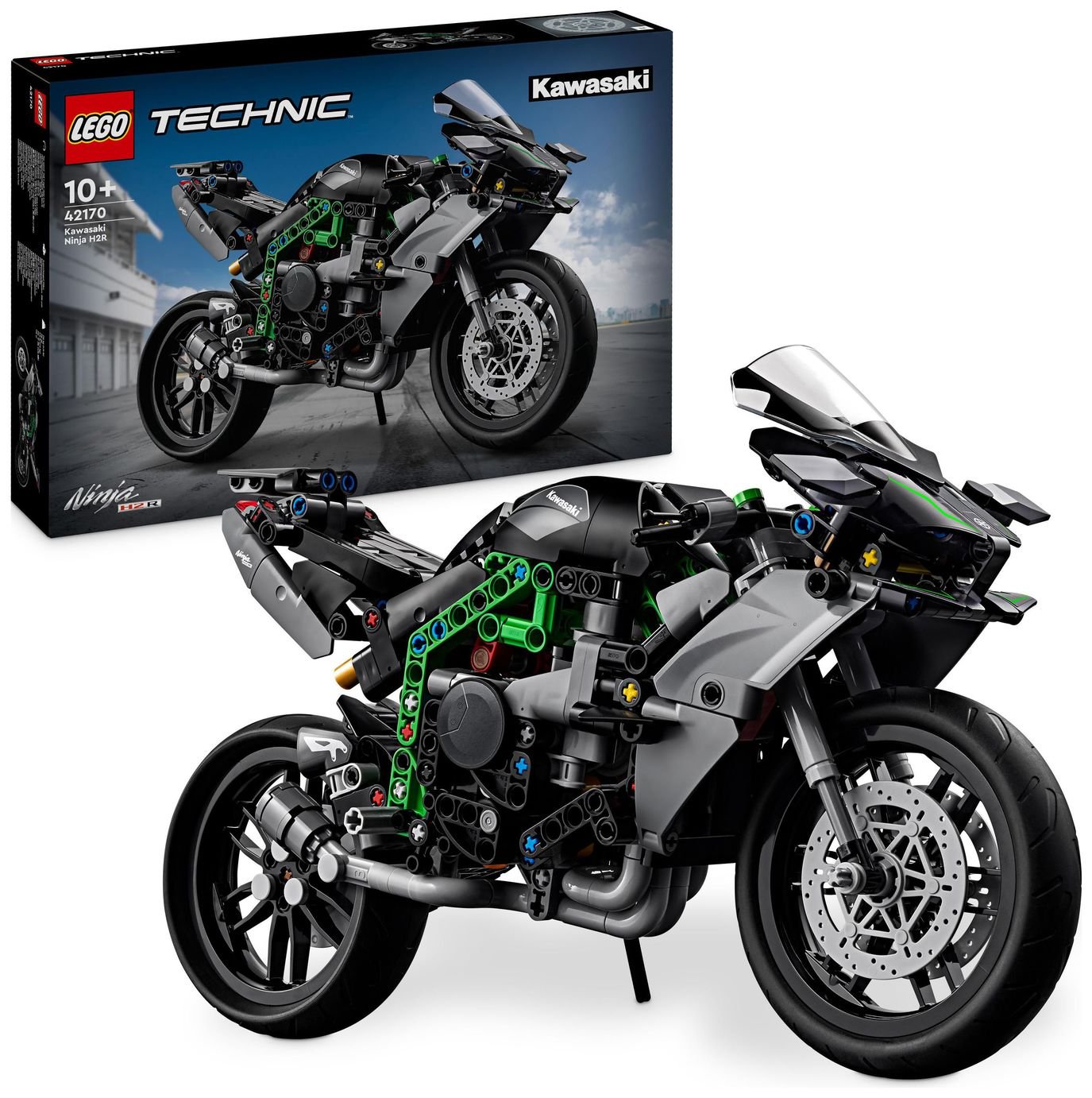 LEGO Technic Kawasaki Ninja H2R Motorcycle Toy Vehicle 42170