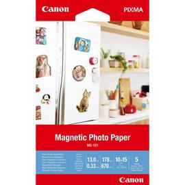 Canon MG-101 6x4 Inch Magnetic Photo Paper - 5 Sheets