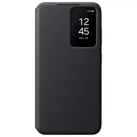 Samsung S24 Smart View Wallet Folio Phone Case - Black