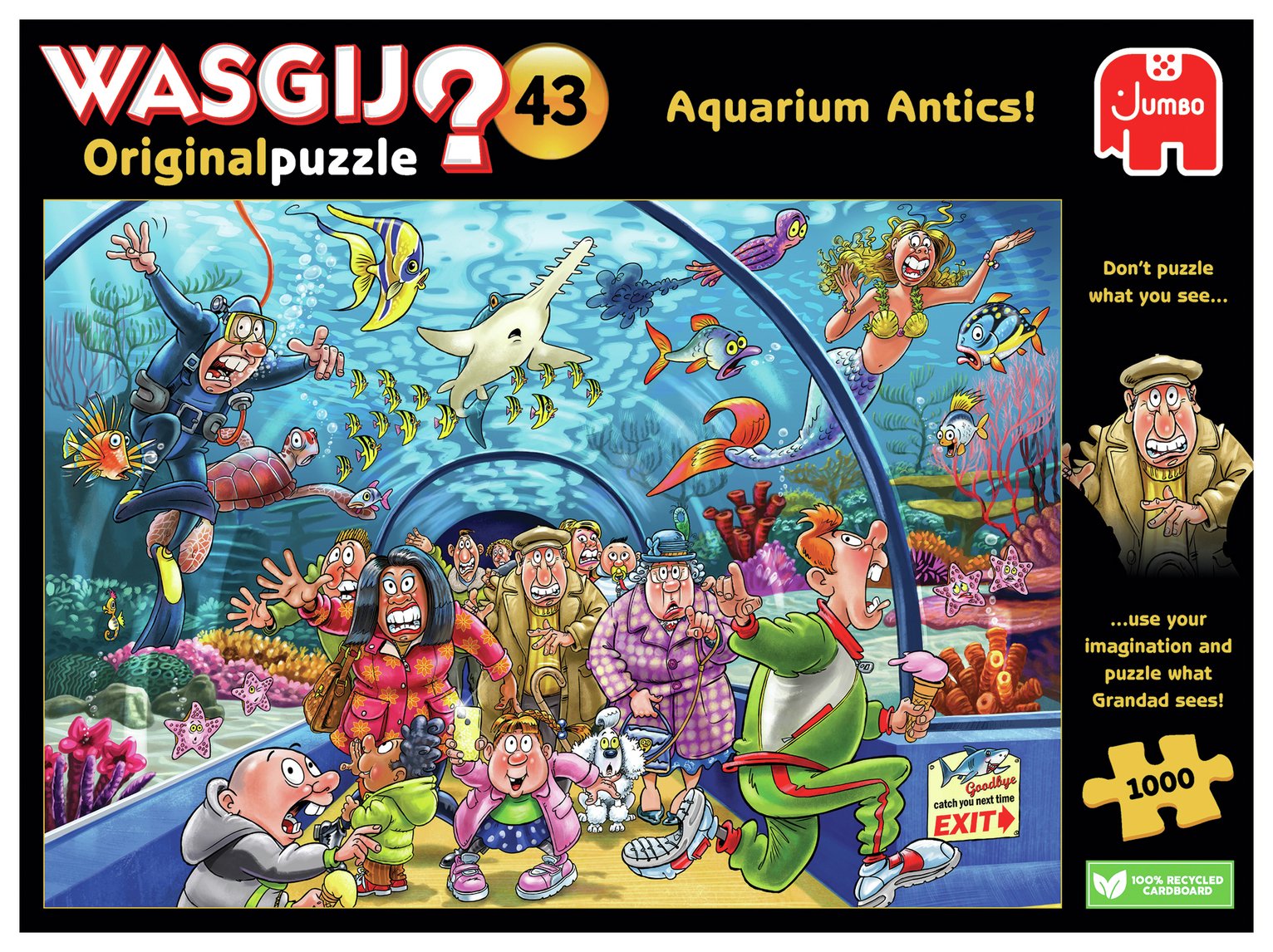 Wasgij Original 43 Aquarium Antics 1000 Piece Jigsaw Puzzle