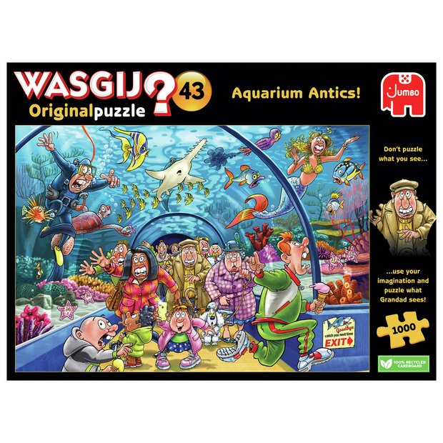 Buy Wasgij Original 43 Aquarium Antics 1000 Piece Jigsaw Puzzle Jigsaws and puzzles Argos