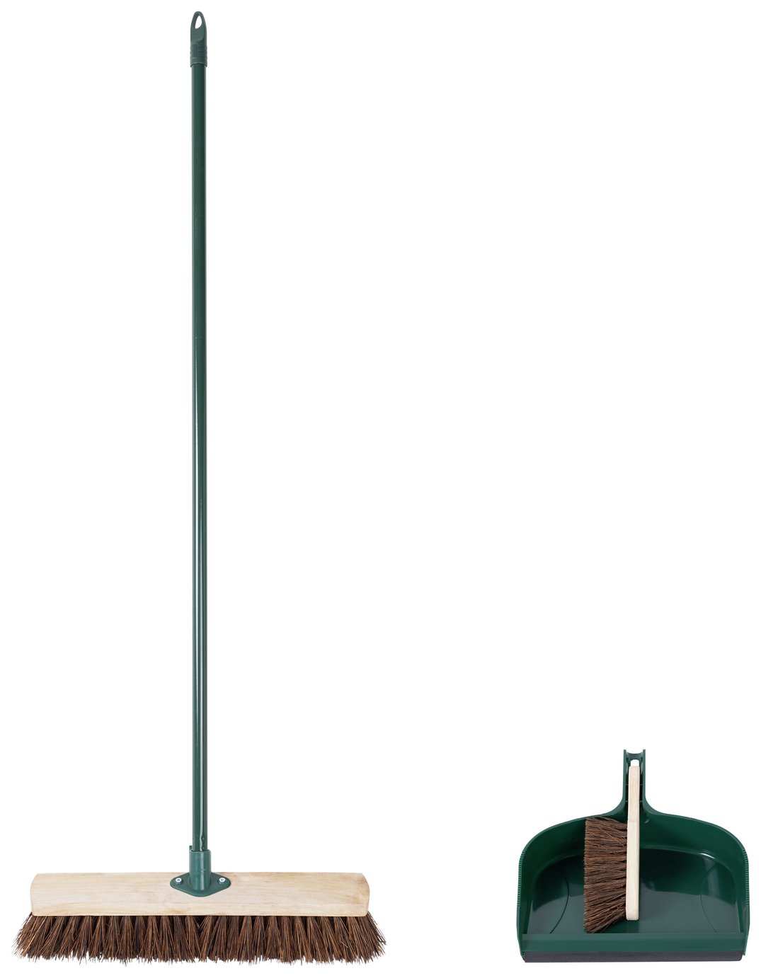 Charles Bentley Large Outdoor Broom & Wide Dustpan Set