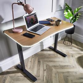 Buy XR Living Oka Compact Office Desk Oak Desks Argos