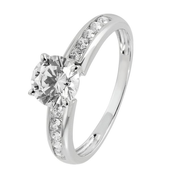 Cubic zirconia deals rings white gold