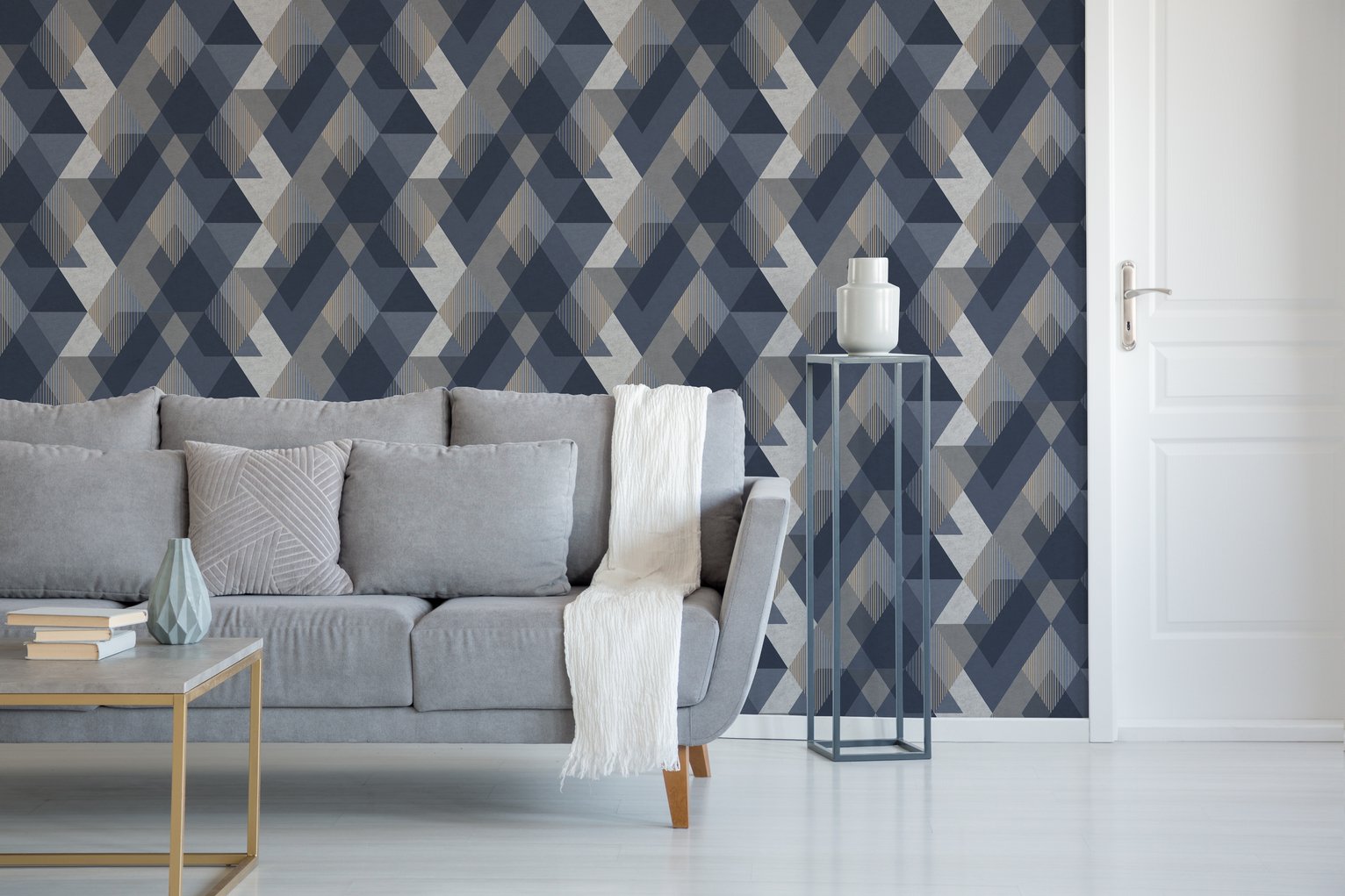 Sublime Decadence Geometric Design Wallpaper