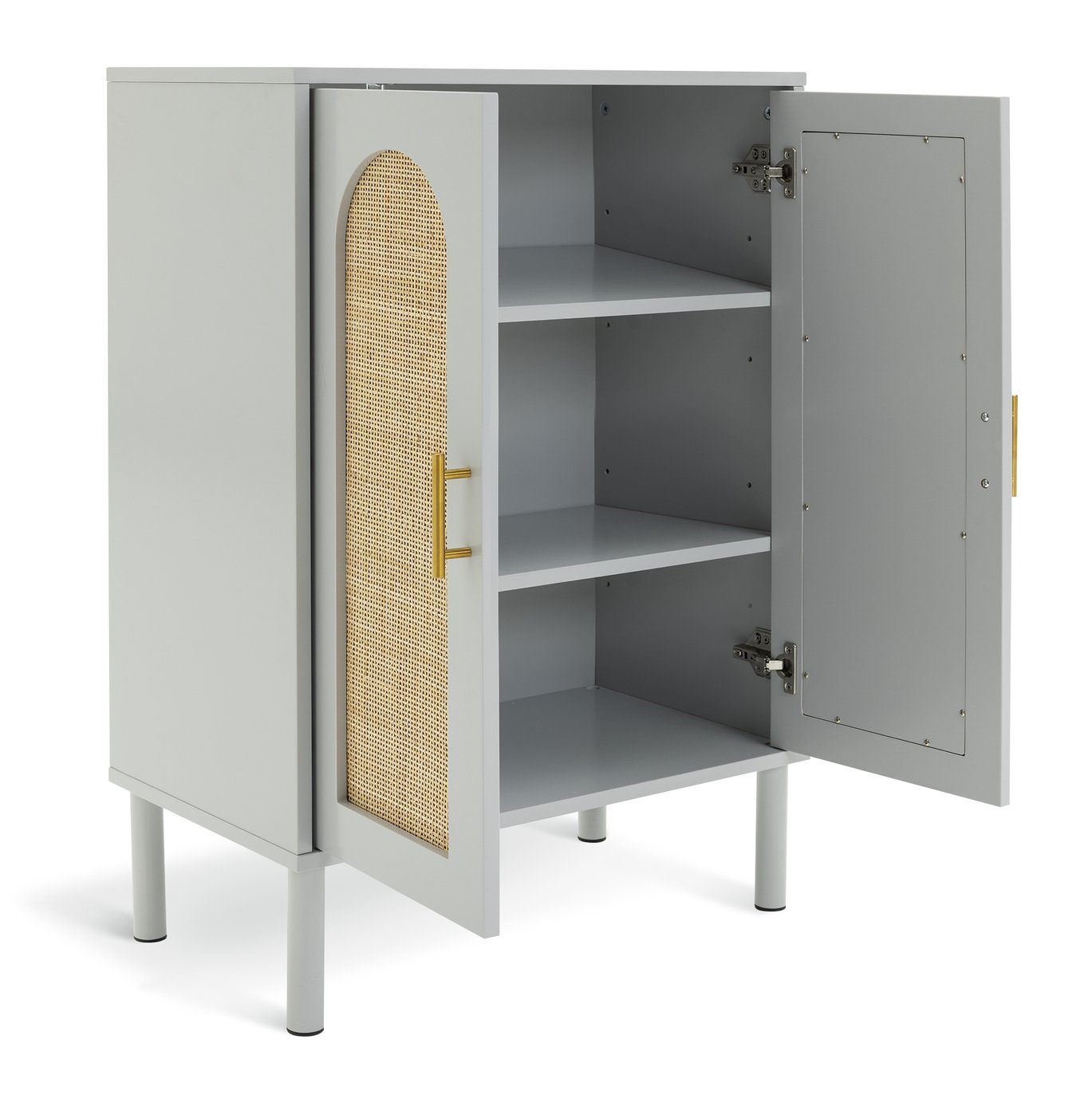 Habitat Monica 2 Door Shoe Storage Cabinet - Grey