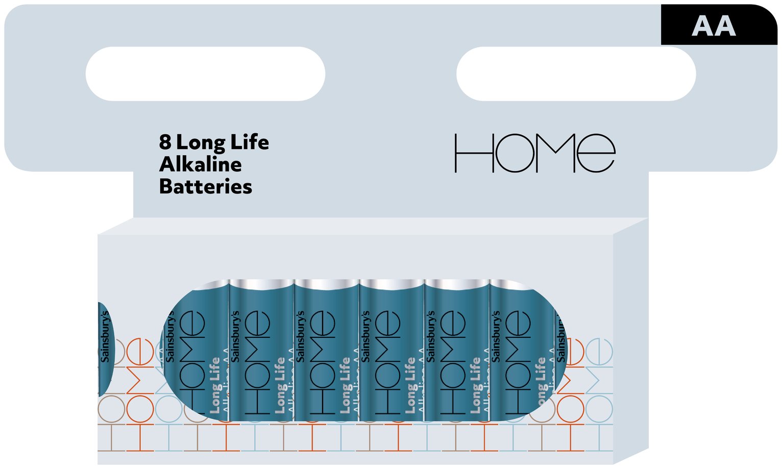 Argos Home Alkaline AA Batteries - Pack of 8