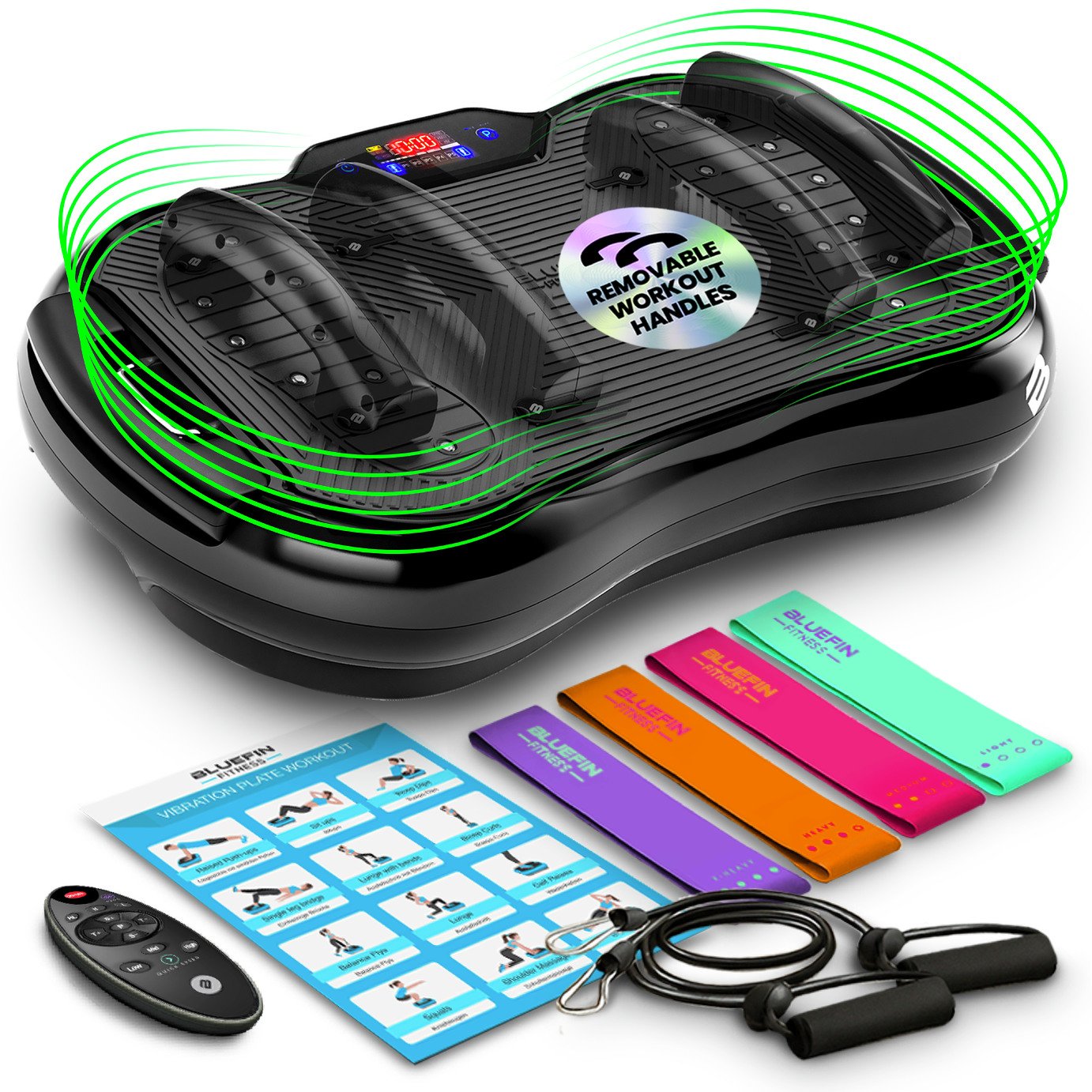 Bluefin Fitness Ultra Slim Plus Vibration Plate - Black