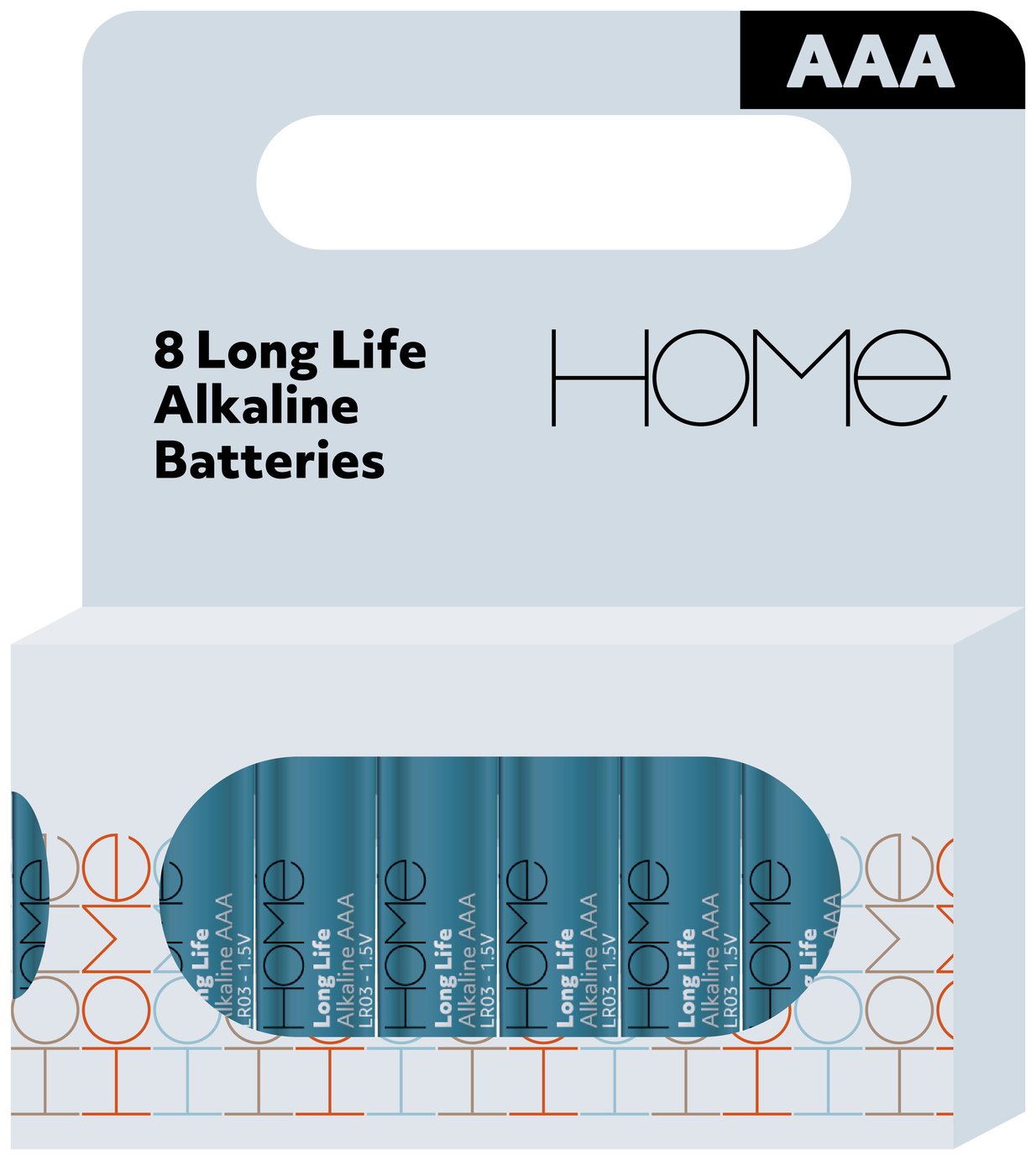 Argos home Alkaline AAA batteries - Pack of 8