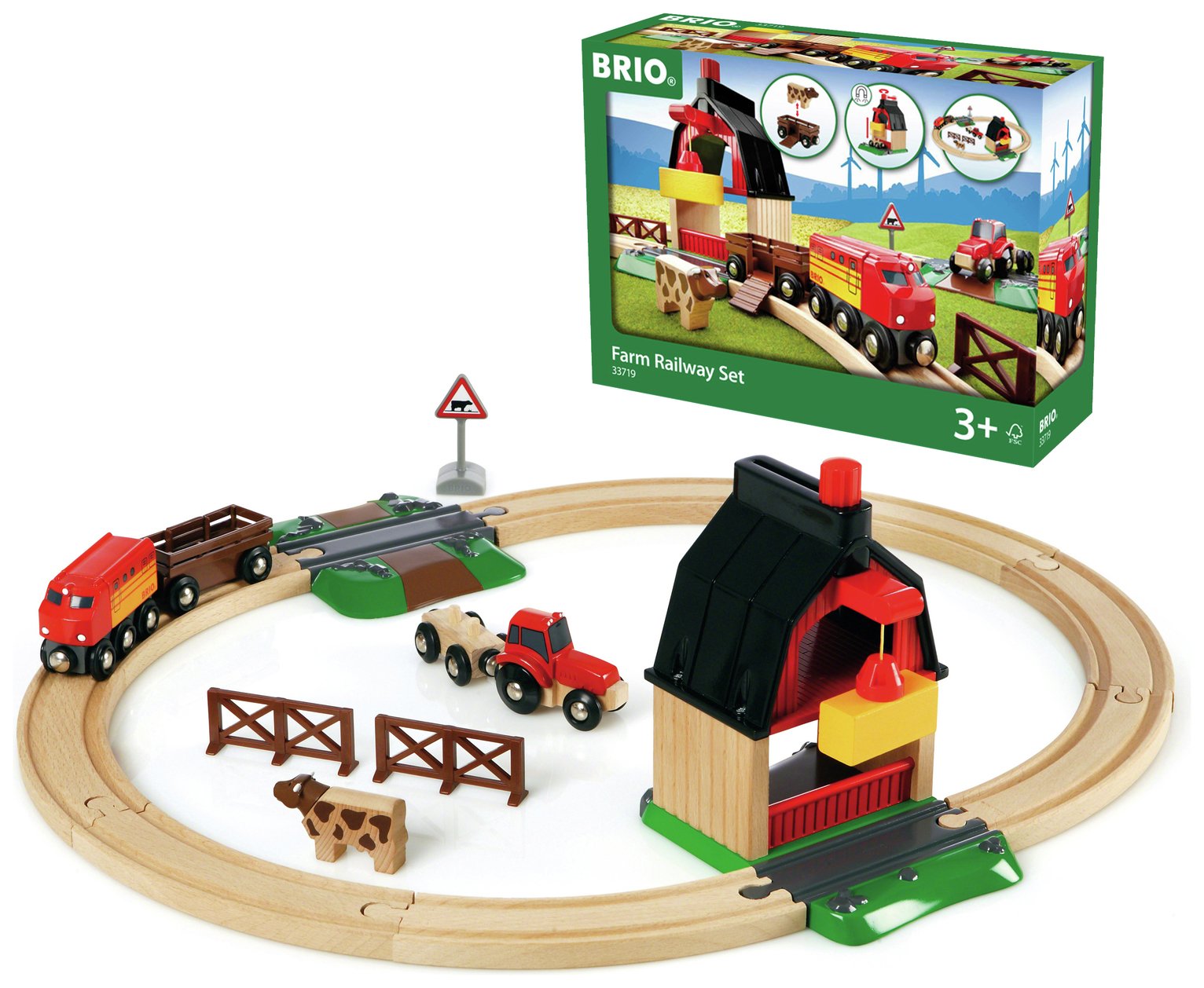 Brio Farm Railway Set
