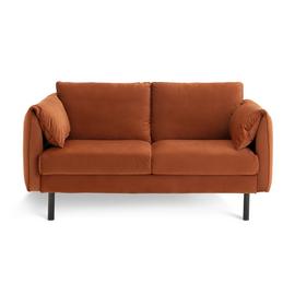 Habitat Bexley Fabric 2 Seater Sofa in a Box - Rust