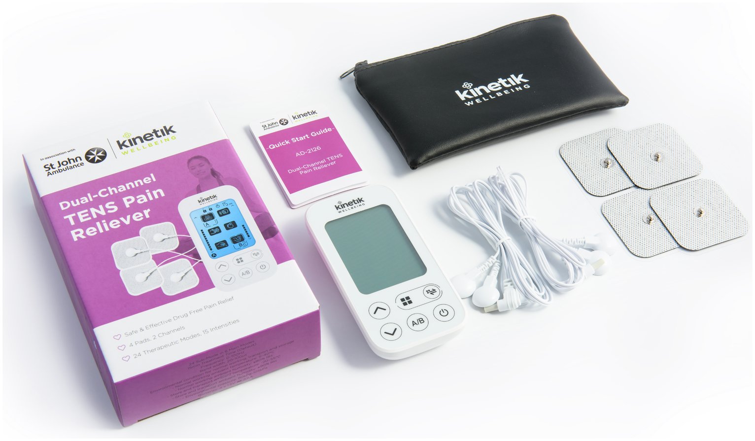 Kinetik Wellbeing Dual Channel TENS Machine