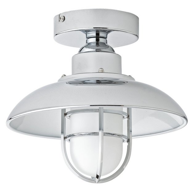 Buy Argos Home Kildare Fisherman Lantern Bathroom Light Nickle