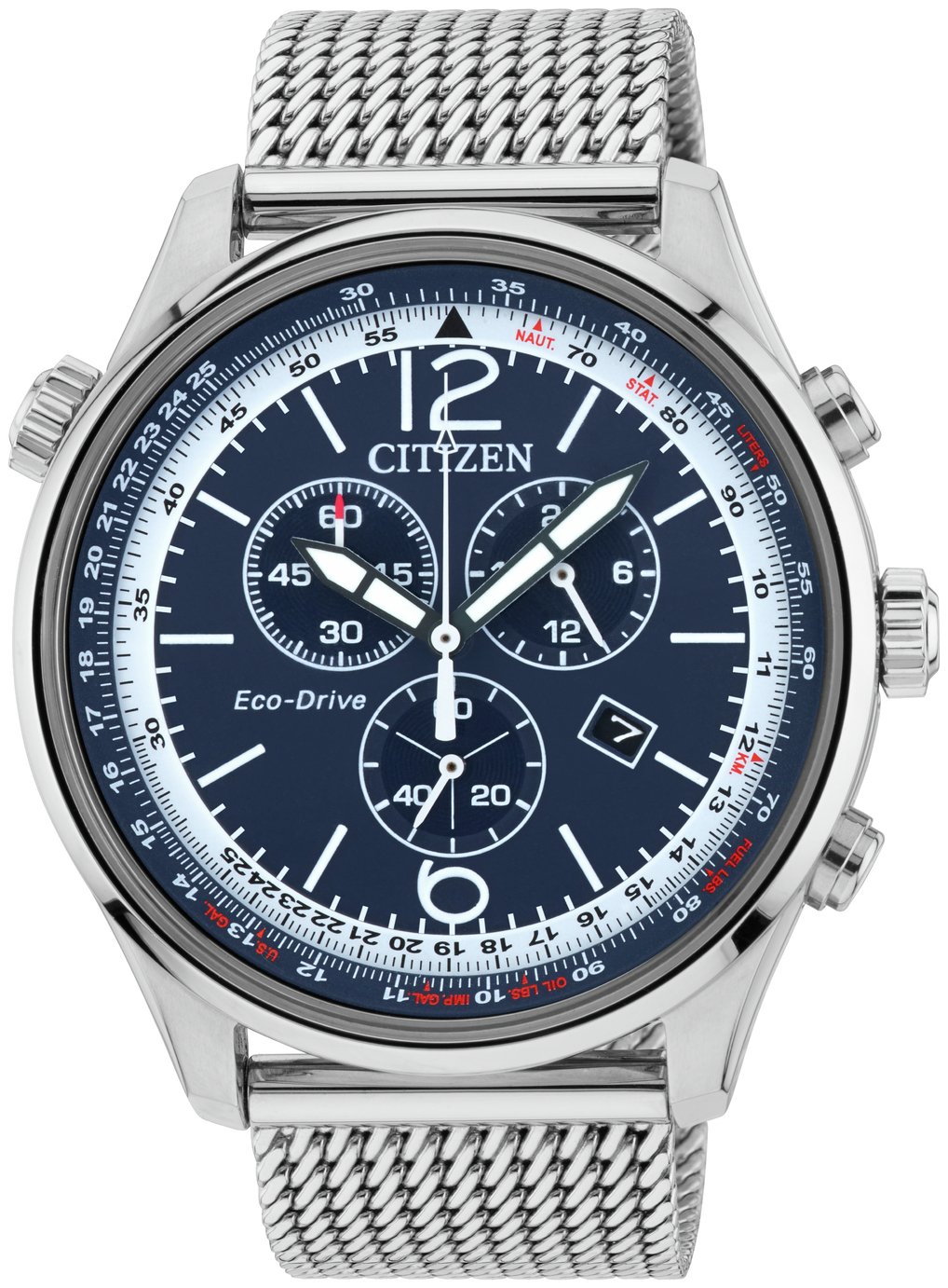 Citizen Eco-Drive Men's Chronograph Stainless Steel Watch