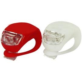 Challenge 2 Piece Silicone Front and Rear Bike Light Set