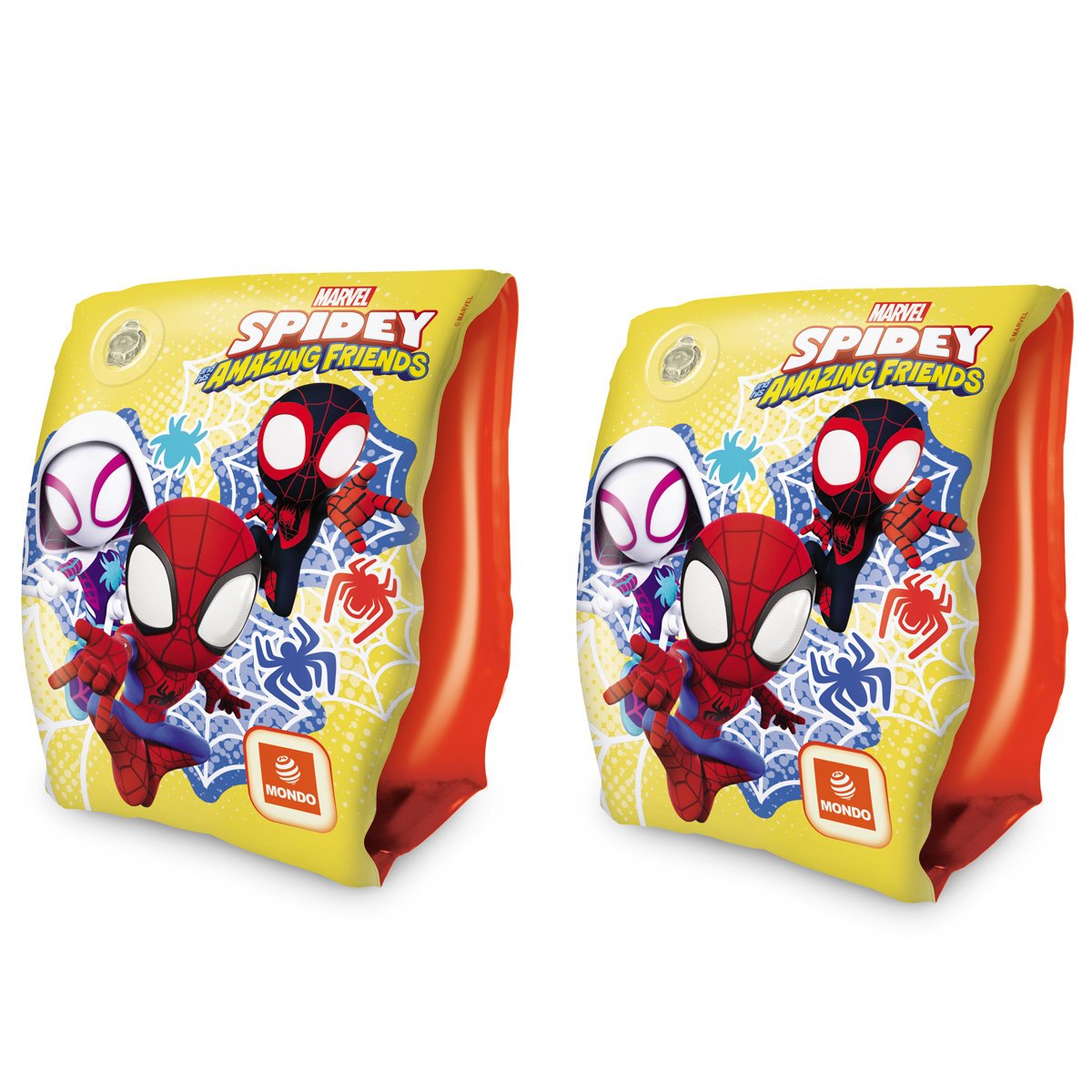 Mondo 15x23cm Marvel Spidey Inflatable Arm Bands - Yellow