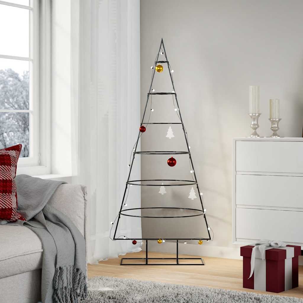 Walplus Artificial Christmas Tree 55 cm Stand - Black - 150 cm